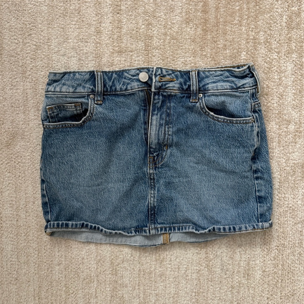 PacSun Light Blue Denim Mini Skirt